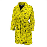 Duck Toy Pattern Print Design 02 Men's Bathrobe
