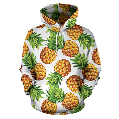 Pineapples Design Pattern Men Women Pullover Hoodie