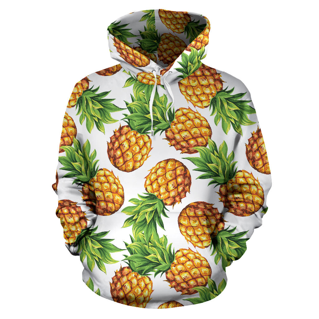 Pineapples Design Pattern Men Women Pullover Hoodie