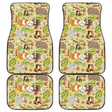 Guinea Pig Pattern Print Design 04 Front and Back Car Mats