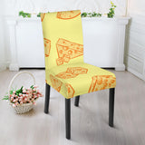 Cheese Design Pattern Dining Chair Slipcover