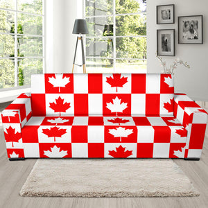 Canada Pattern Print Design 05 Sofa Slipcover