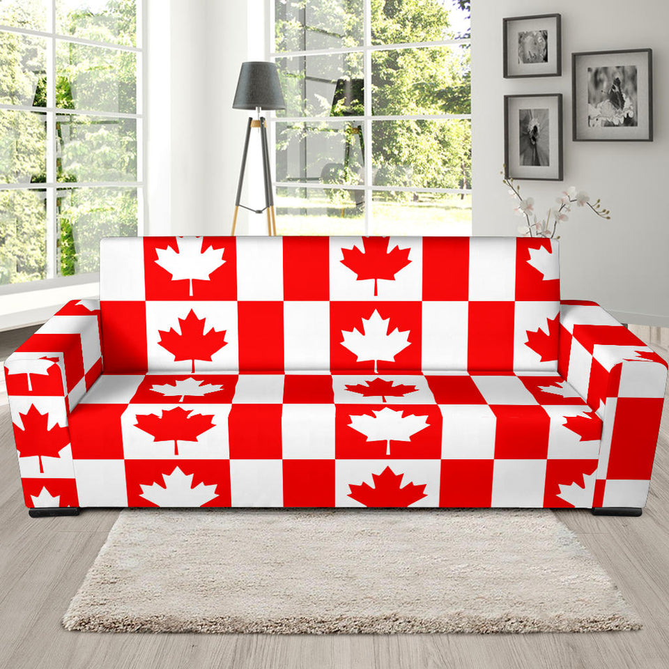 Canada Pattern Print Design 05 Sofa Slipcover