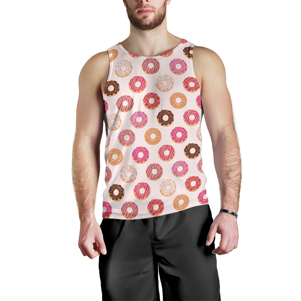 Colorful donut pattern Men Tank Top