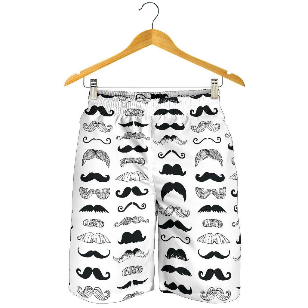 Mustache Beard Pattern Print Design 04 Men Shorts