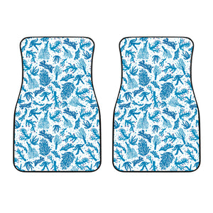 Coral Reef Pattern Print Design 01 Front Car Mats