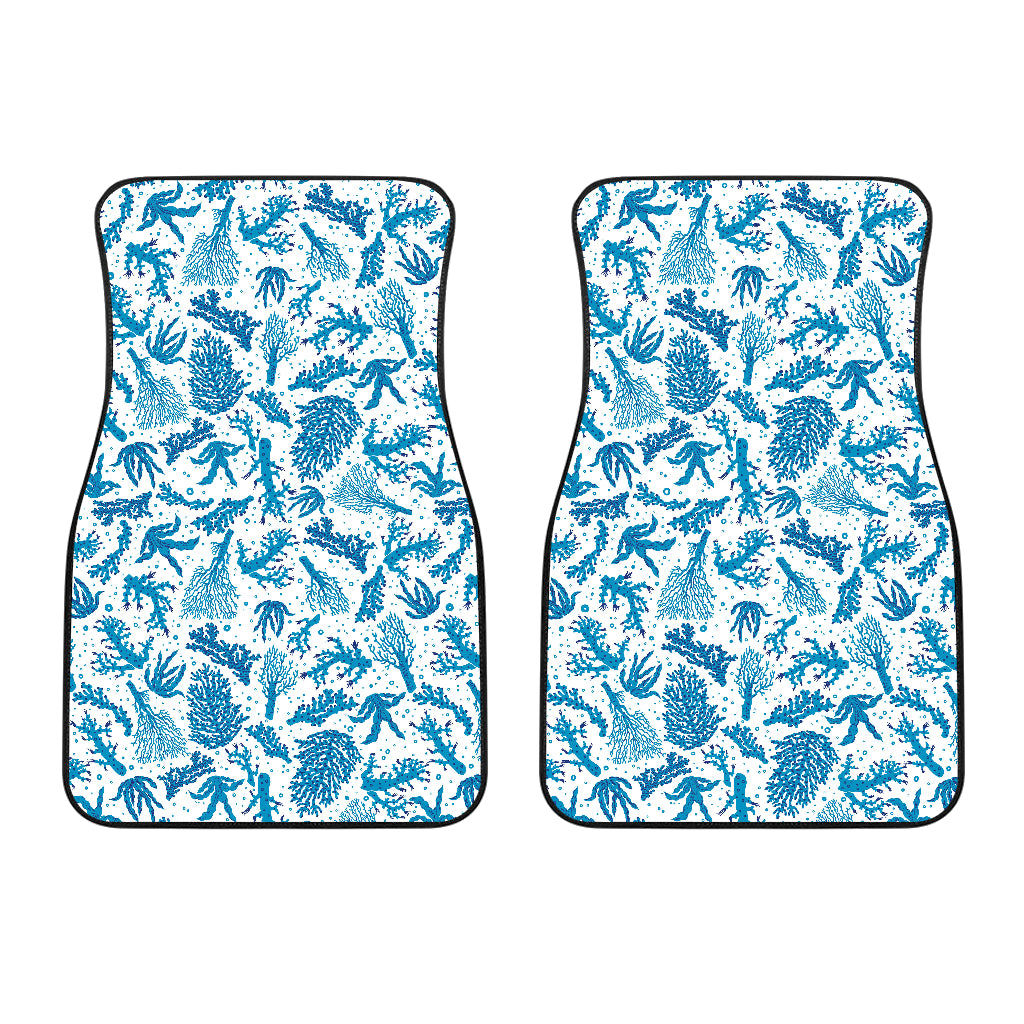 Coral Reef Pattern Print Design 01 Front Car Mats