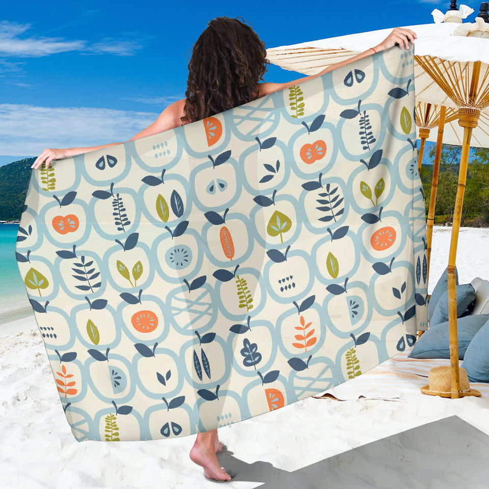 Apples Leaves Pattern Sarong