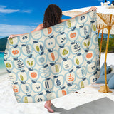 Apples Leaves Pattern Sarong