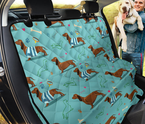 Dachshund Decorative Background Dog Car Seat Covers