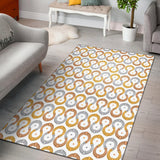 Horseshoes Pattern Print Design 03 Area Rug