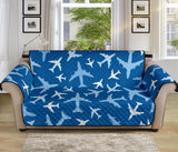 Airplane pattern in the sky Sofa Cover Protector