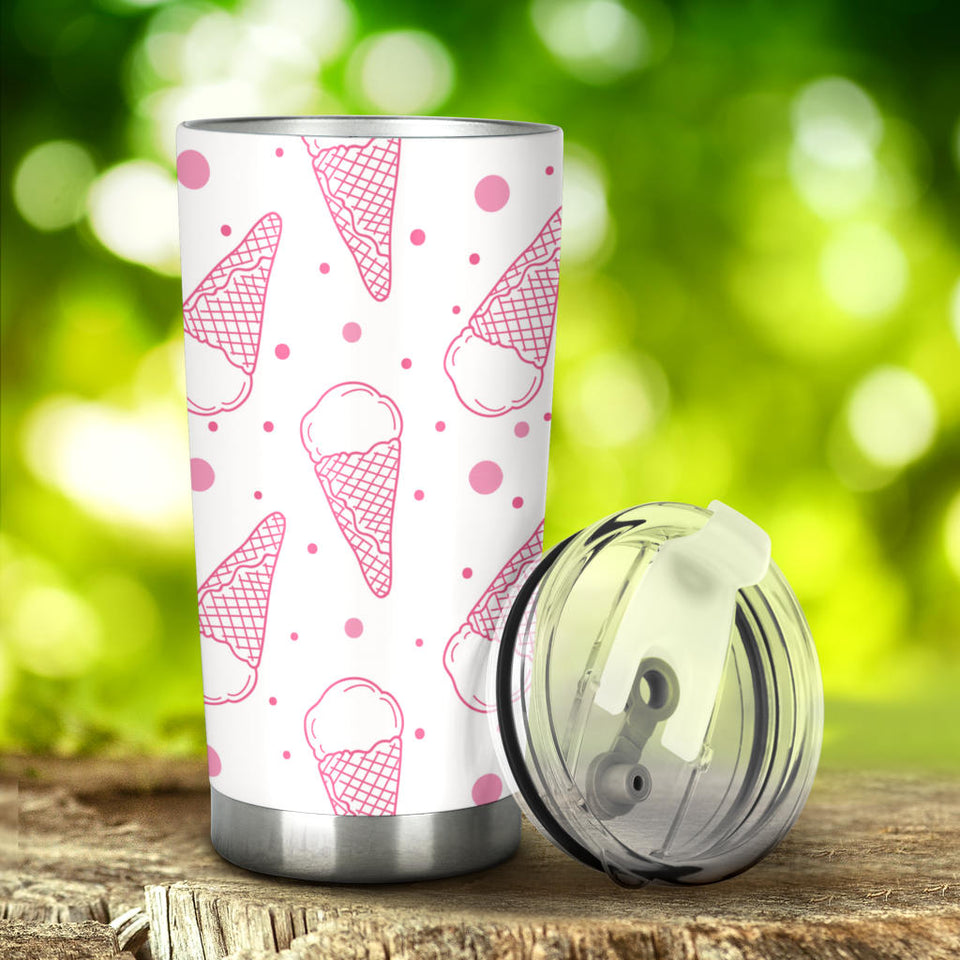 Hand Drawn Ice Cream Pattern Tumbler