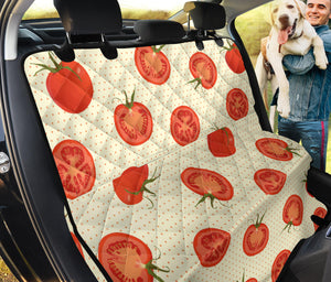 Tomato Dot Background Dog Car Seat Covers