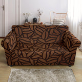 Coffee Bean Pattern Loveseat Couch Slipcover