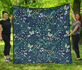 Butterfly Leaves Pattern Premium Quilt