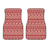 Dachshund Nordic Pattern Front Car Mats