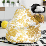 Gold Grape Pattern Bean Bag Cover