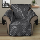 Beer hand drawn pattern Recliner Cover Protector