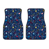 Music Notes Pattern Print Design 03 Front Car Mats
