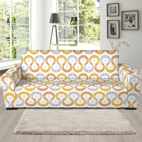 Horseshoes Pattern Print Design 03 Sofa Slipcover