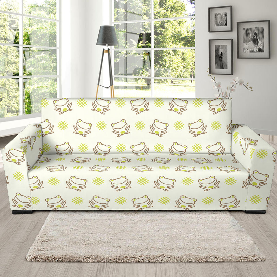 Cute Cartoon Frog Baby Pattern Sofa Slipcover