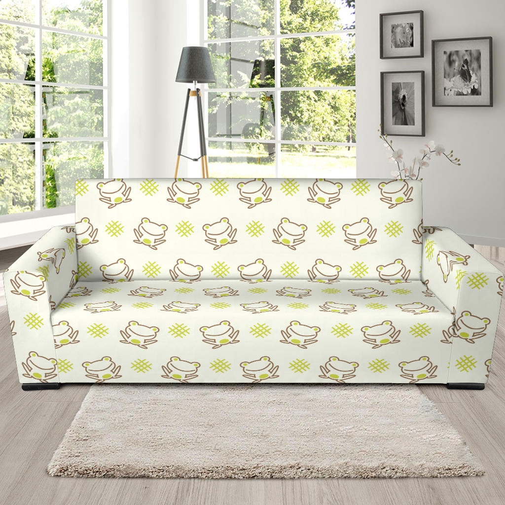 Cute Cartoon Frog Baby Pattern Sofa Slipcover