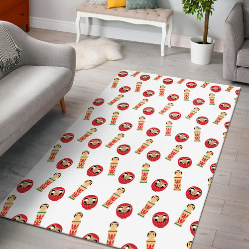 Daruma Japanese Wooden Doll Area Rug