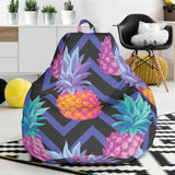 Pineapples Pattern Zigzag Background Bean Bag Cover