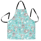 Cute Koalas Blue Background Pattern Adjustable Apron