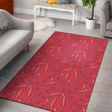 Skate Board Pattern Print Design 01 Area Rug