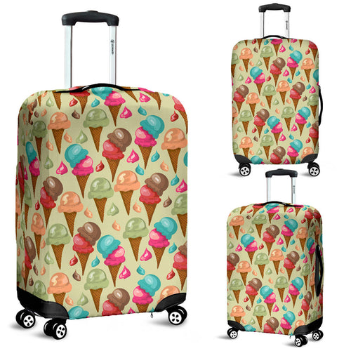 Colorful Ice Cream Pattern Luggage Covers