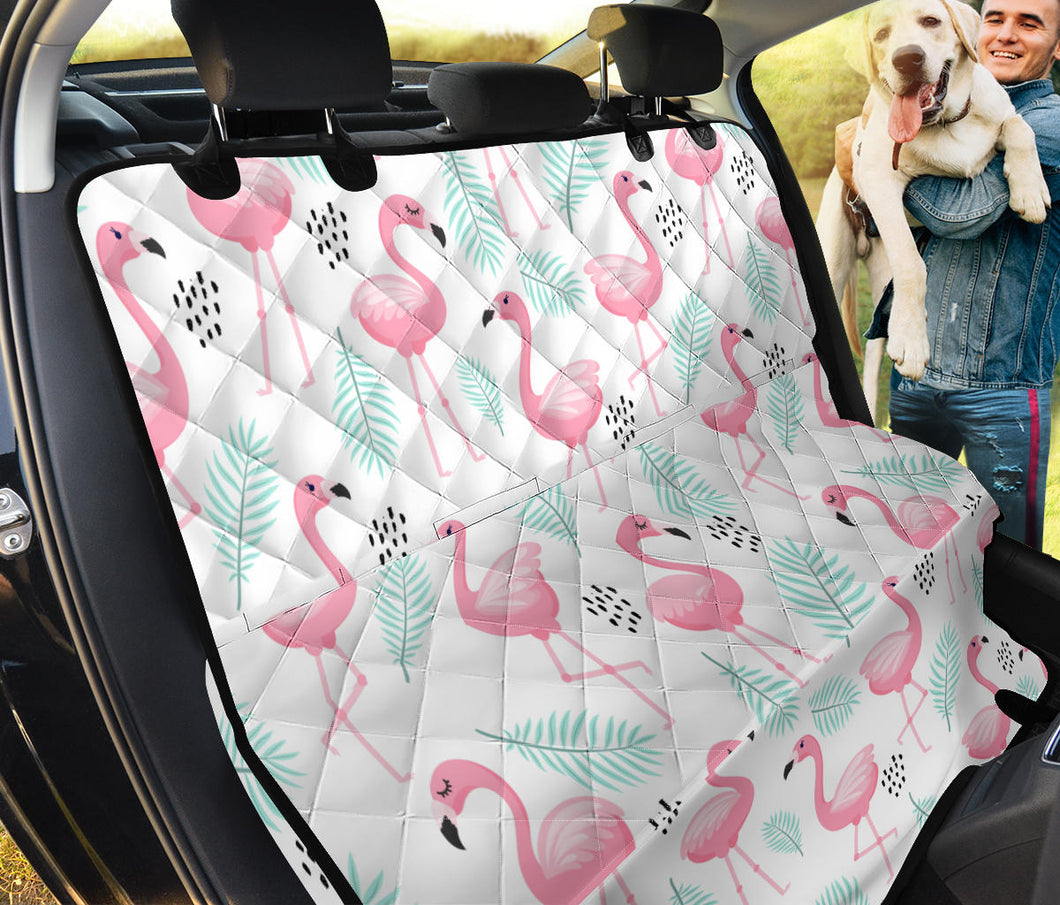 Cute Flamingo Pattern Dog Car Seat Covers