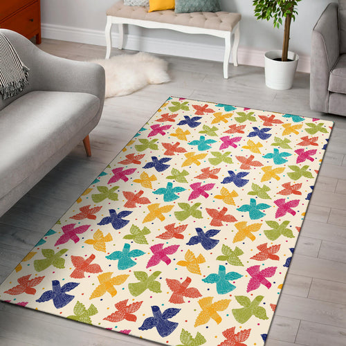 Pigeon Pattern Print Design 01 Area Rug