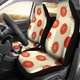 Tomato Dot Background  Universal Fit Car Seat Covers