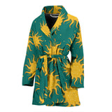 Sun Green Background Women'S Bathrobe