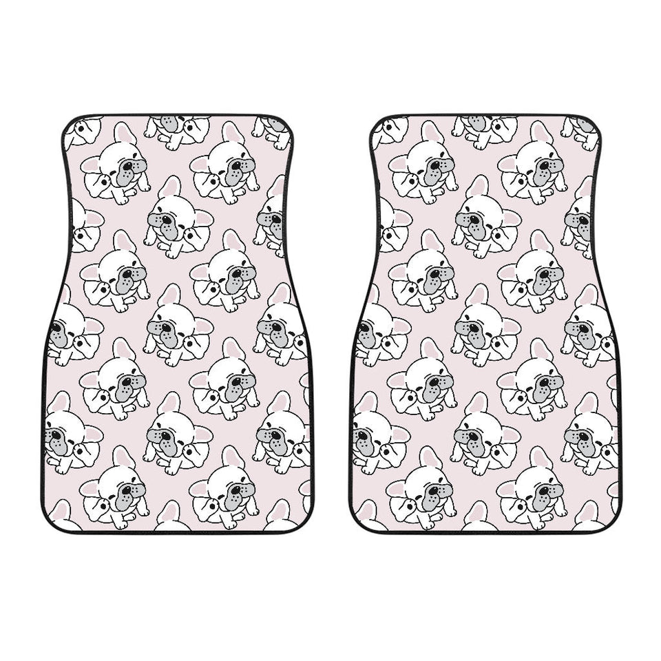 Cute French Bulldog Pattern Front Car Mats