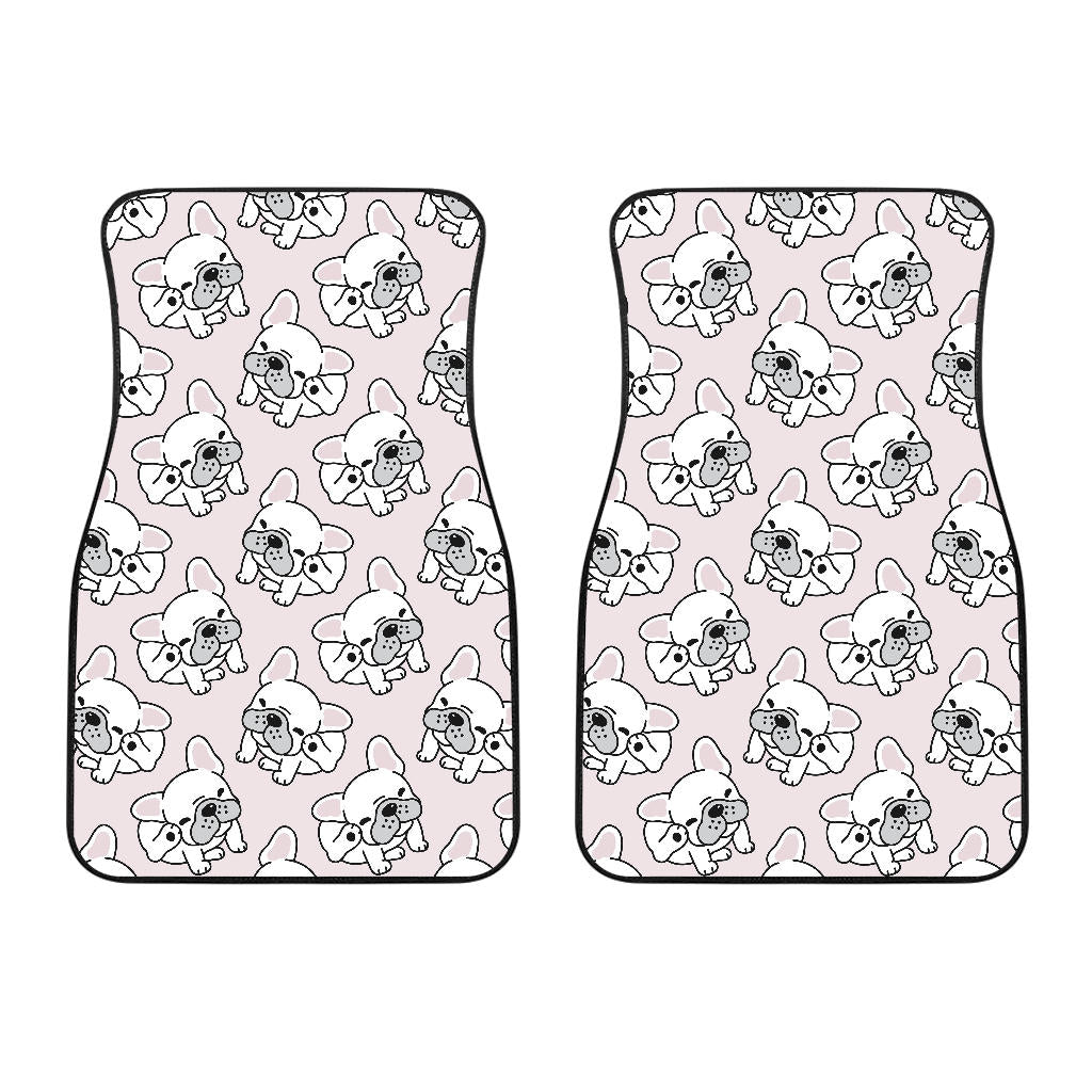 Cute French Bulldog Pattern Front Car Mats