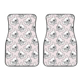 Cute French Bulldog Pattern Front Car Mats