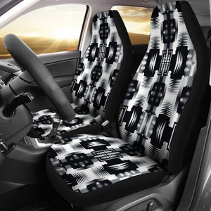 Black And White Sage Car Seat Covers