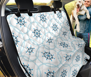 Nautical Steering Wheel Chain Dog Car Seat Covers
