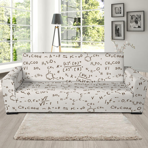 Chemistry Periodic Table Pattern Print Design 04 Sofa Slipcover