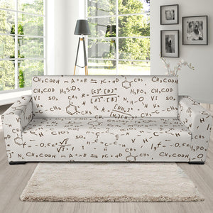 Chemistry Periodic Table Pattern Print Design 04 Sofa Slipcover