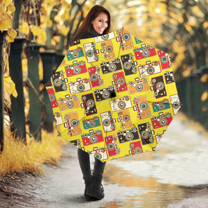 Camera Pattern Print Design 02 Umbrella