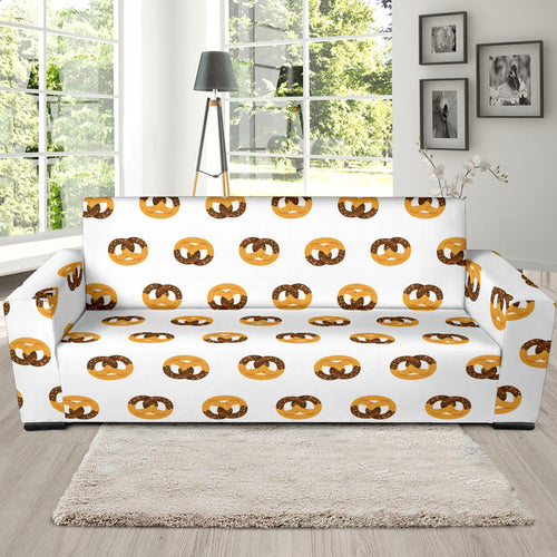 Pretzels Pattern Print Design 02  Sofa Slipcover