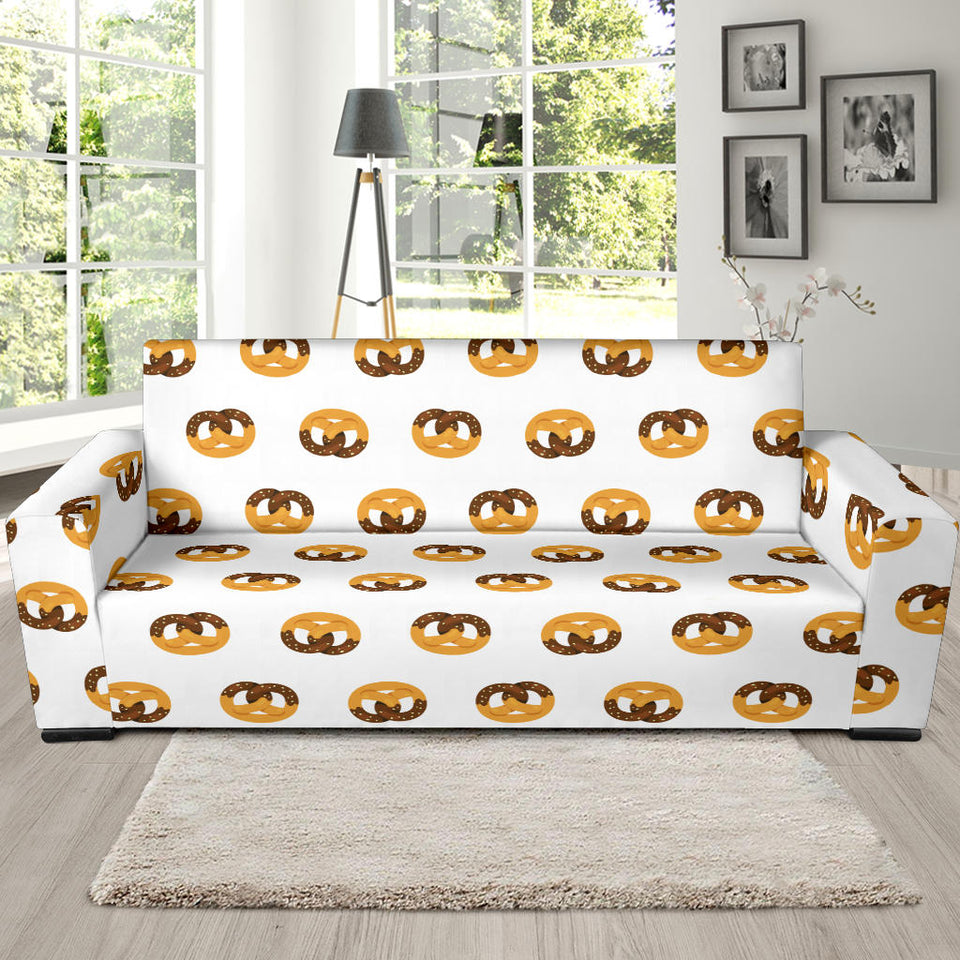 Pretzels Pattern Print Design 02  Sofa Slipcover