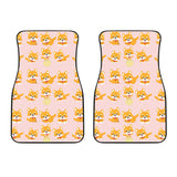 Cute Shiba Inu Dog Pattern  Front Car Mats
