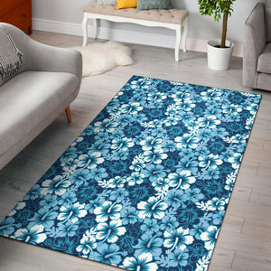 Hibiscus Pattern Print Design 03 Area Rug