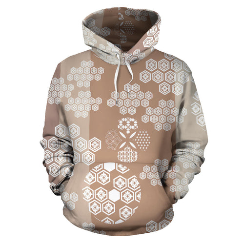 Beautiful Hexagon Japanese  Pattern Men Women Pullover Hoodie