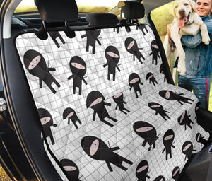 Ninja Pattern Plaid Background Dog Car Seat Covers